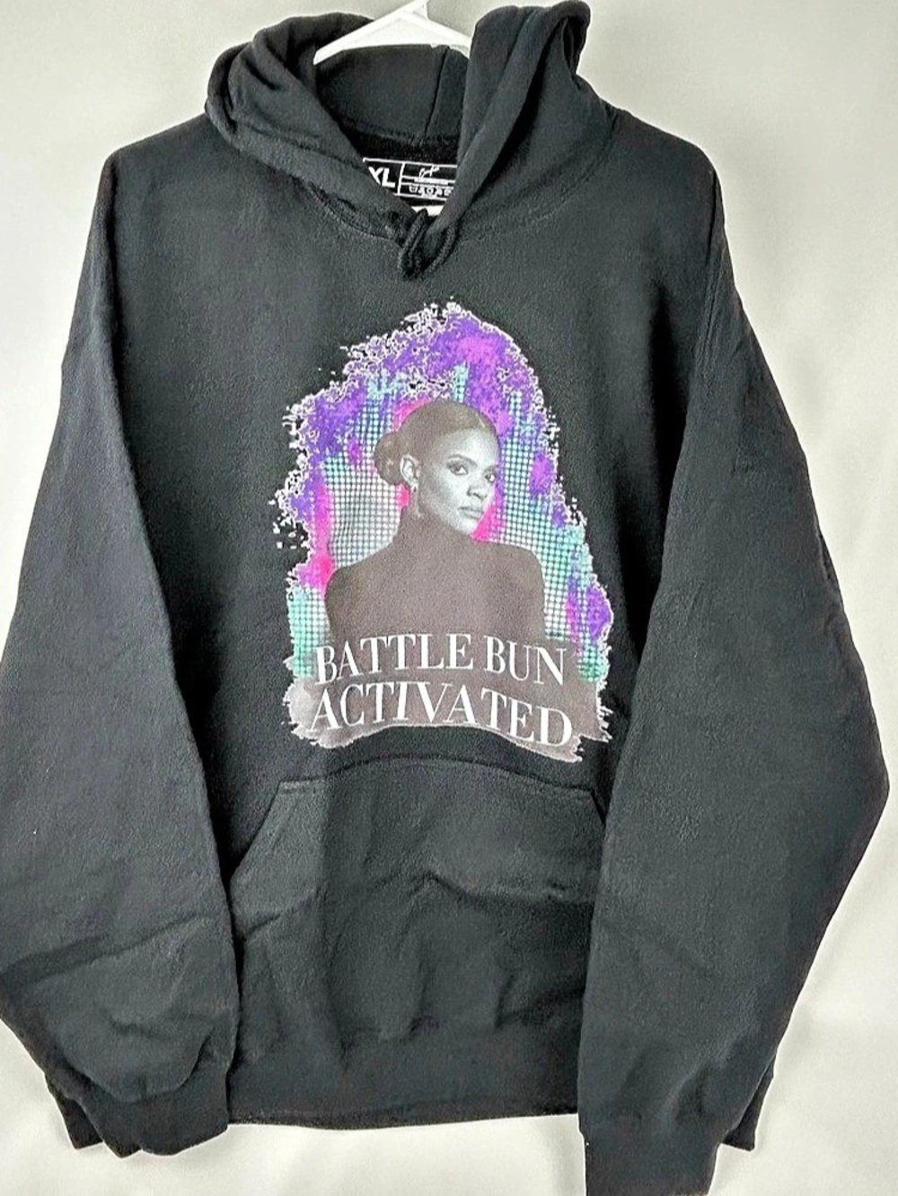 Candace Owen’s Battle Bun Activated Graphic Hoodie Black XL